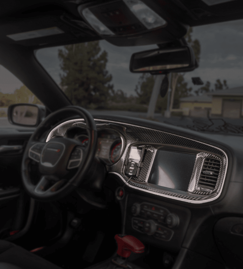DynaCarbon Carbon Fiber Full Dashboard Kit 2015 - 2023 Charger - Speedlogix