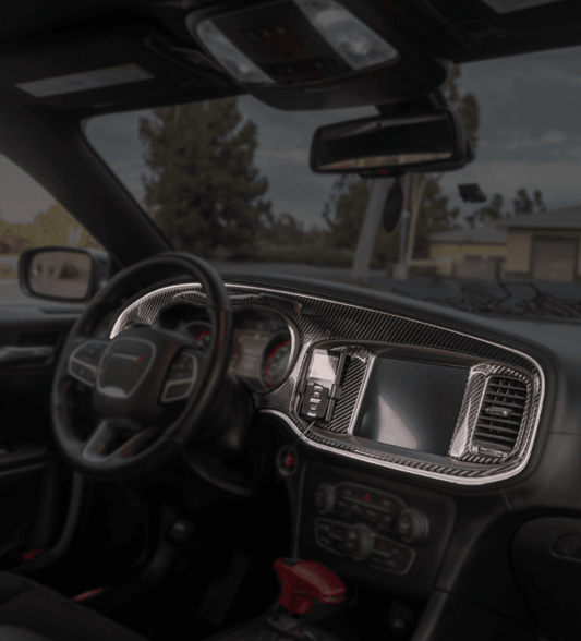 DynaCarbon Carbon Fiber Full Dashboard Kit 2015 - 2023 Charger - Speedlogix