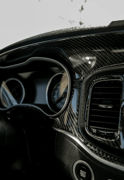 DynaCarbon Carbon Fiber Full Dashboard Kit 2015 - 2023 Charger - Speedlogix