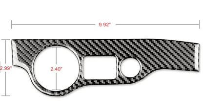 DynaCarbon Carbon Fiber Headlight Control Trim 2015 - 2023 Challenger - Speedlogix