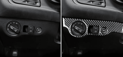 DynaCarbon Carbon Fiber Headlight Control Trim 2015 - 2023 Challenger - Speedlogix