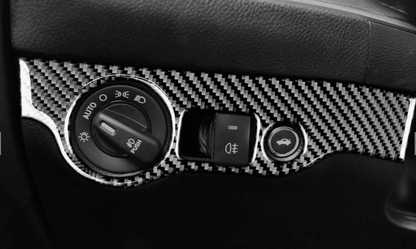 DynaCarbon Carbon Fiber Headlight Control Trim 2015 - 2023 Challenger - Speedlogix