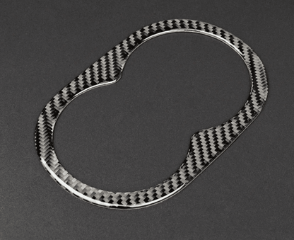 DynaCarbon Carbon Fiber Rear Center Arm Rest Cup Holder Trim Overlay 2015 - 2023 Challenger - Speedlogix