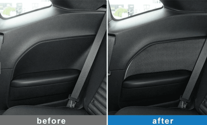 DynaCarbon Carbon Fiber Rear Seat Armrest Panel 2015 - 2023 Challenger - Speedlogix
