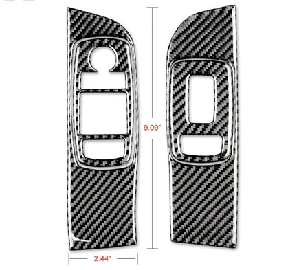 DynaCarbon Carbon Fiber Window Control Trim Overlay 2015 - 2023 Challenger - Speedlogix