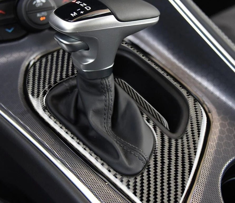DynaCarbon Gear Shift Panel Cover 2015 - 2023 Challenger - Speedlogix