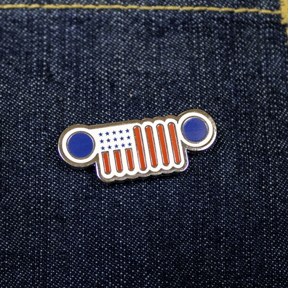 Enamel Pin - Jeep® Flag Grille - Speedlogix