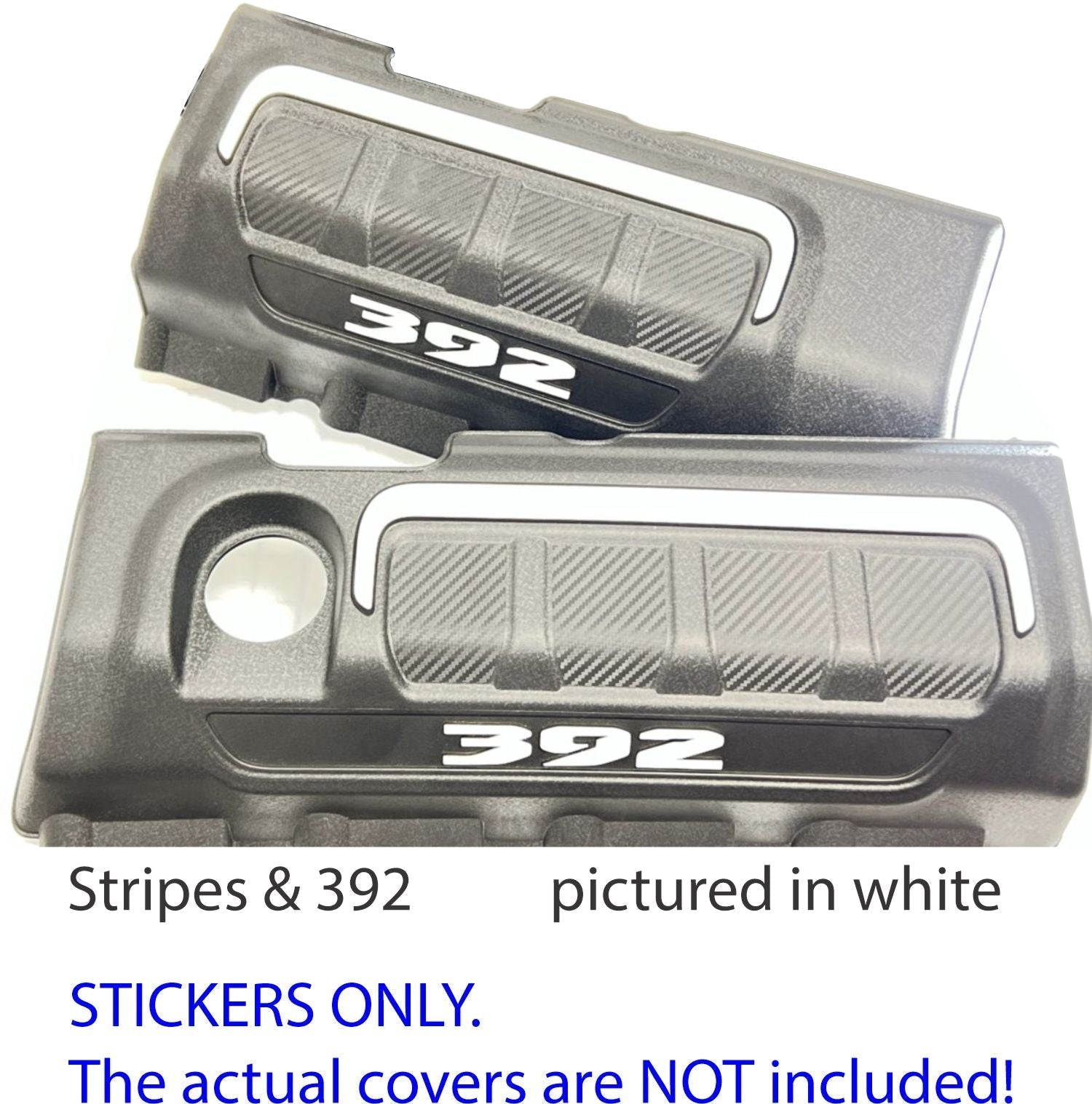 Engine Cover Overlay Decals - 2021 - 2024 Wrangler Unlimited Rubicon 392 - Speedlogix