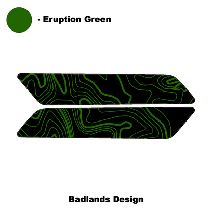 Topo Interior Front Door Grab Handle Overlay Kit (Printed + Laser Series) - 2021+ Bronco