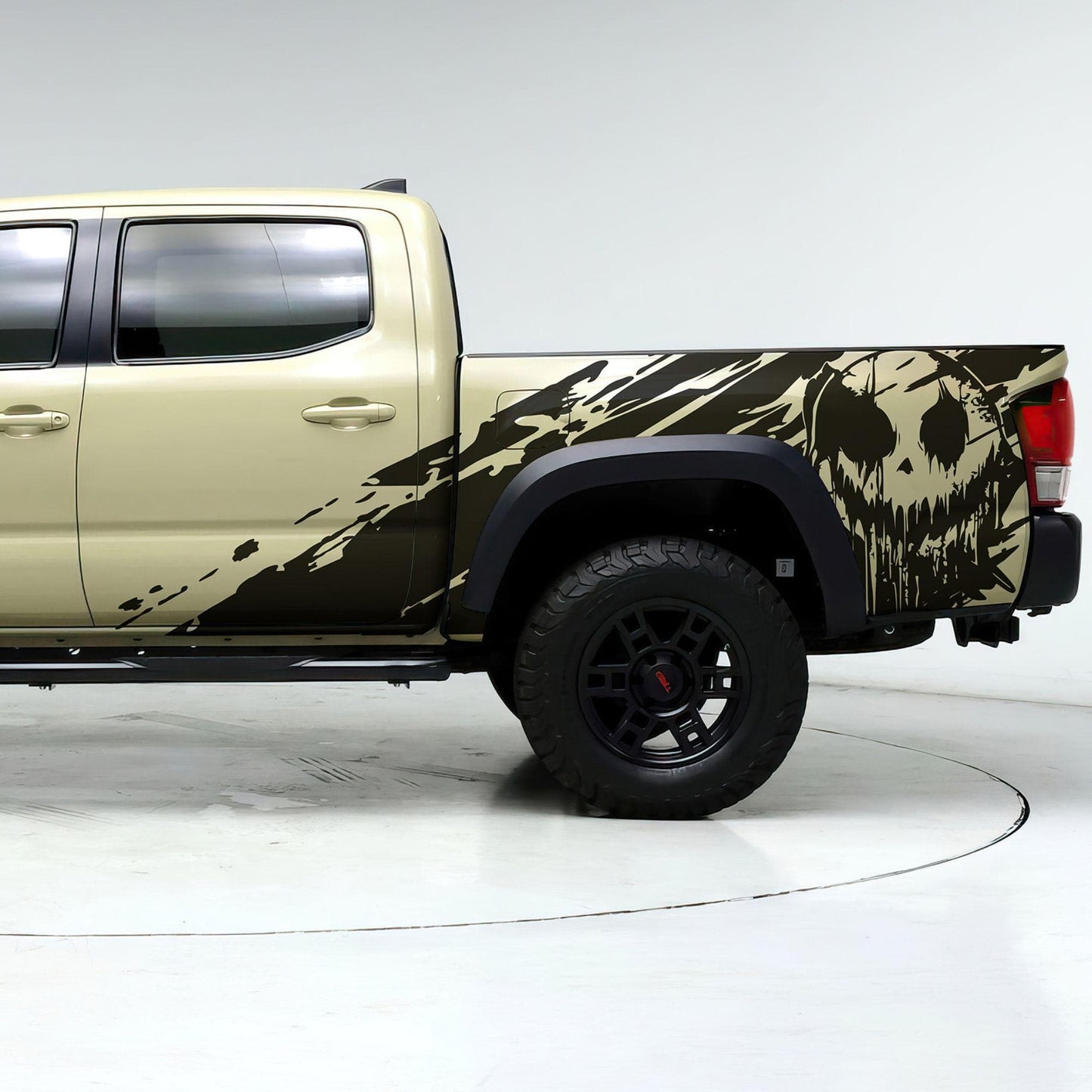 Evil Smiling Face Mud Splash Truck Decal Sticker. 6938 - Speedlogix