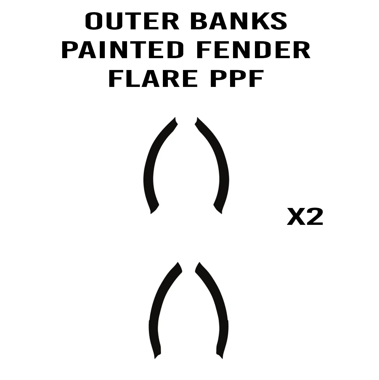 eXpert Fender Flare Paint Protection Film (Clear PPF) - 2021+ Bronco Outer Banks - Speedlogix