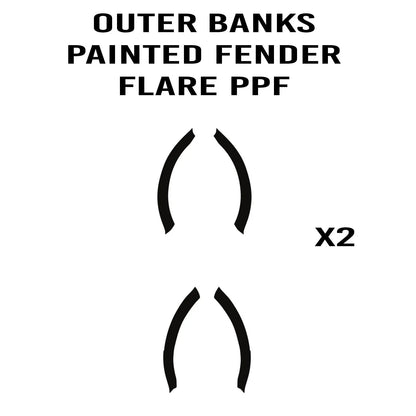 eXpert Fender Flare Paint Protection Film (Clear PPF) - 2021+ Bronco Outer Banks - Speedlogix