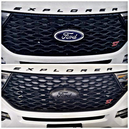 Explorer Gloss & Flat black Emblem set 2020, 2021, 2022, 2023 - Speedlogix