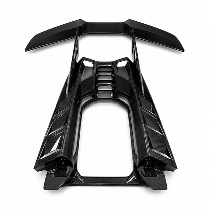 DF Upgrade Dry Carbon Fiber Engine Deck Rear Spoiler Wing Kit for Lamborghini Revuelto
