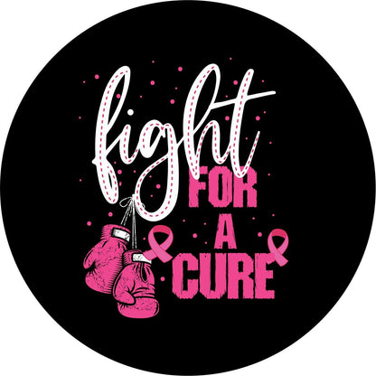 Fight for the Cure Boxing Gloves Bronco Spare Tire Cover - Speedlogix