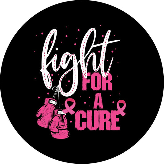 Fight for the Cure Boxing Gloves Bronco Spare Tire Cover - Speedlogix