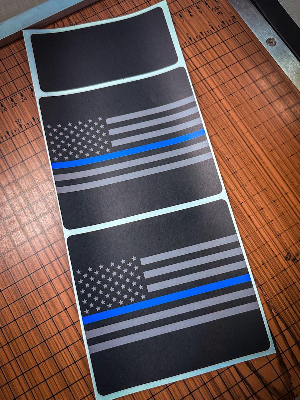 Flag Sun Visor Warning Overlays - 2021+ Bronco / 2024+ Ranger Raptor - Speedlogix