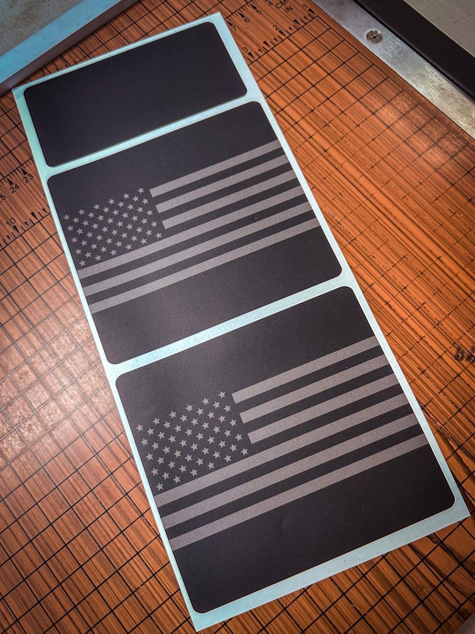 Flag Sun Visor Warning Overlays - 2021+ Bronco / 2024+ Ranger Raptor - Speedlogix