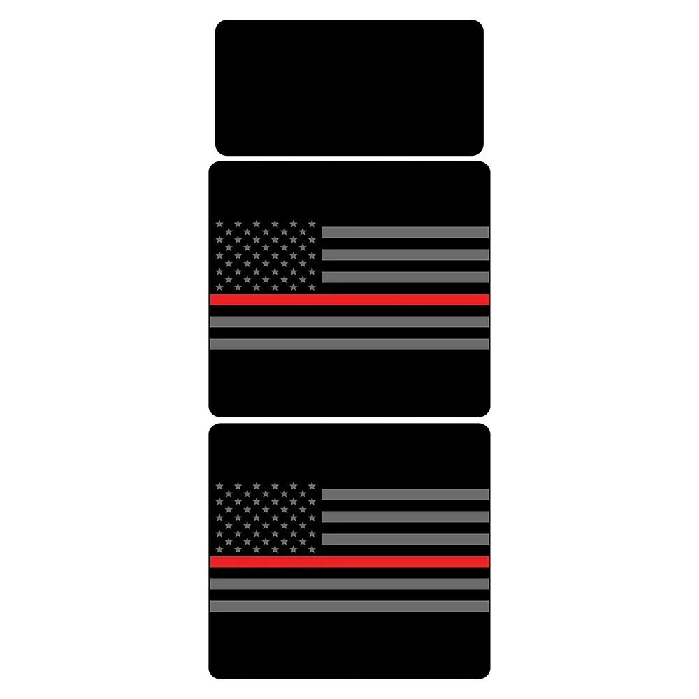 Flag Sun Visor Warning Overlays - 2021+ Bronco / 2024+ Ranger Raptor - Speedlogix