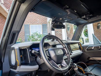 Flag Sun Visor Warning Overlays - 2021+ Bronco / 2024+ Ranger Raptor