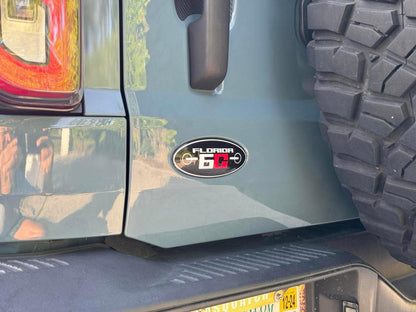 Florida FL6G Club Sticker for Rear Emblem Oval - 2021 - 2024 Bronco / Bronco Sport - Speedlogix