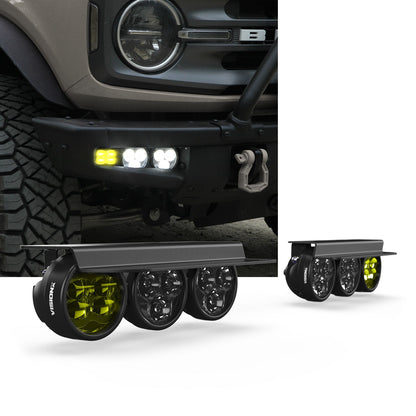 Fog Pocket LED Light Kit - Steel Bumper - Ford Bronco 2021 + - Speedlogix