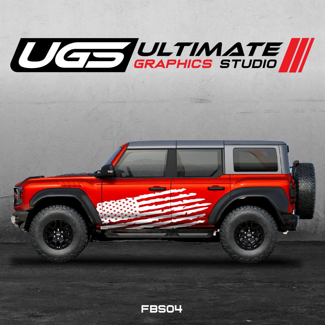 Ford Bronco American Flag Graphics - Speedlogix