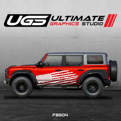 Ford Bronco American Flag Graphics - Speedlogix