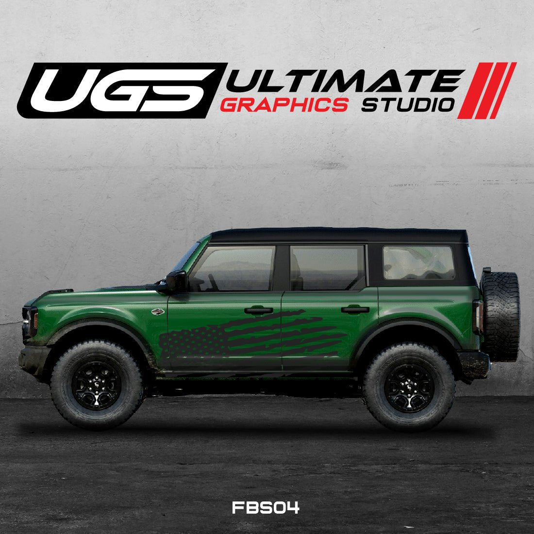 Ford Bronco American Flag Graphics - Speedlogix