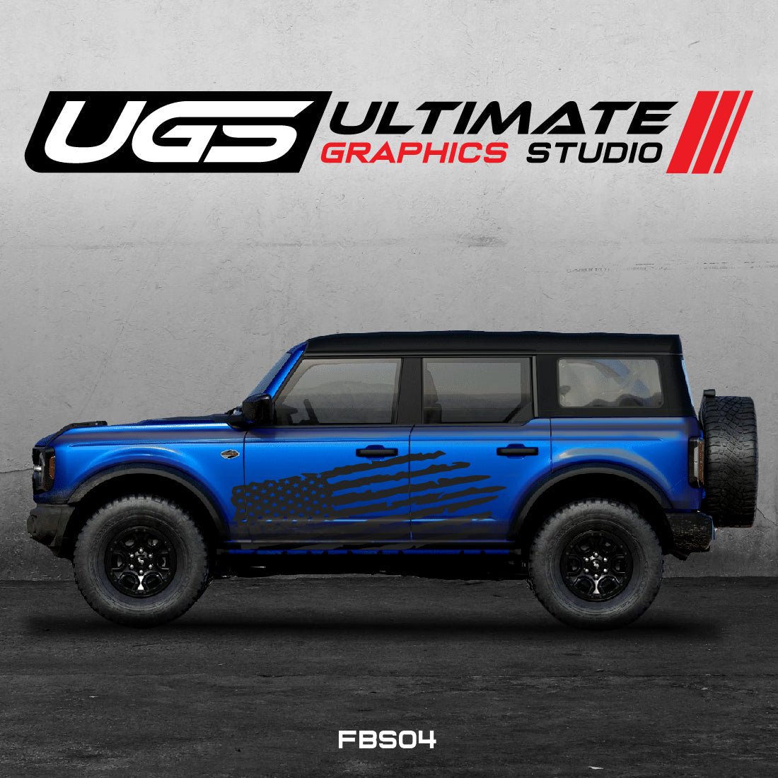 Ford Bronco American Flag Graphics - Speedlogix