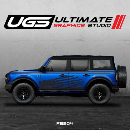 Ford Bronco American Flag Graphics - Speedlogix