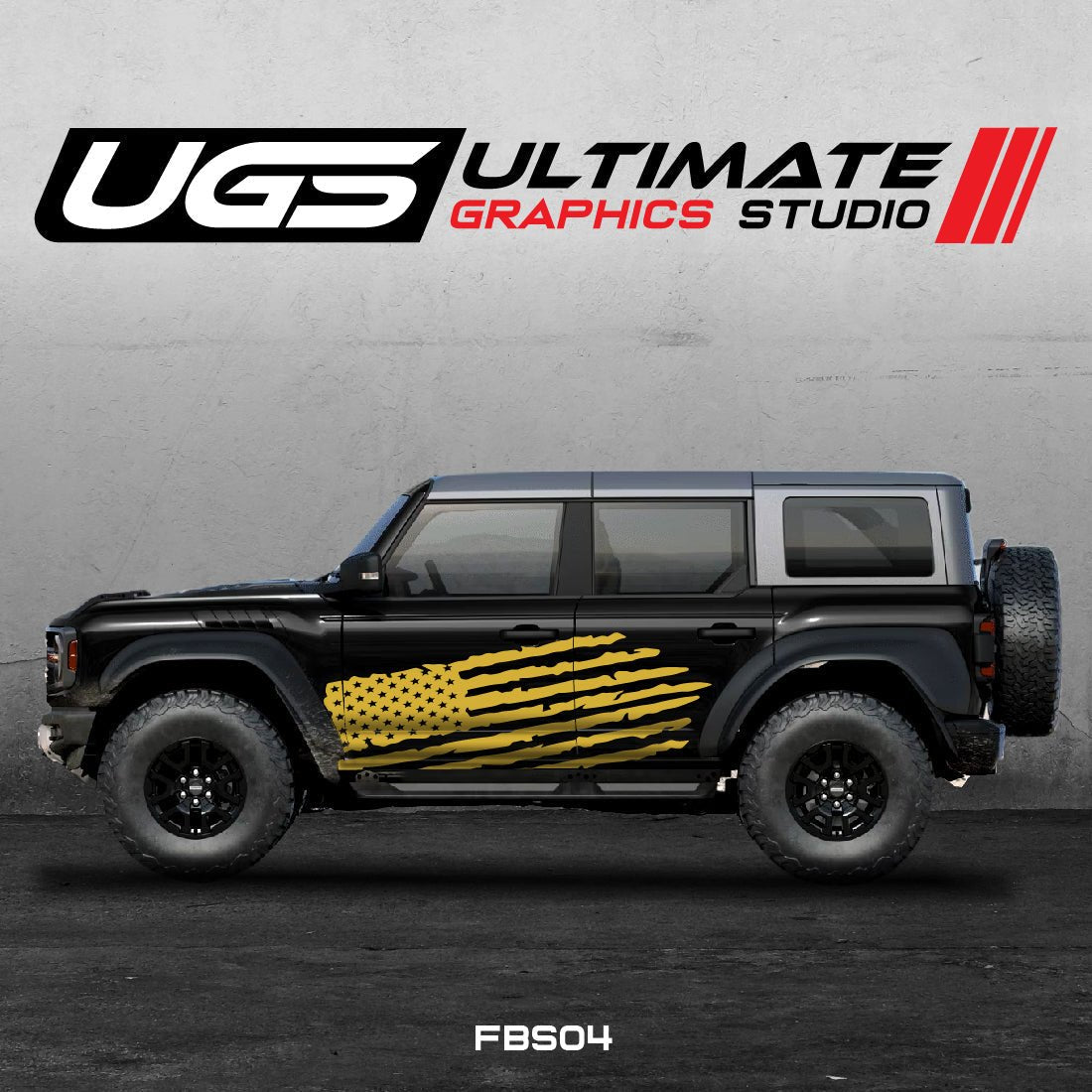 Ford Bronco American Flag Graphics - Speedlogix