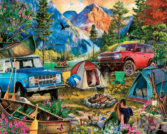 Ford Bronco Camping Trip 1000 Piece Puzzle - Speedlogix