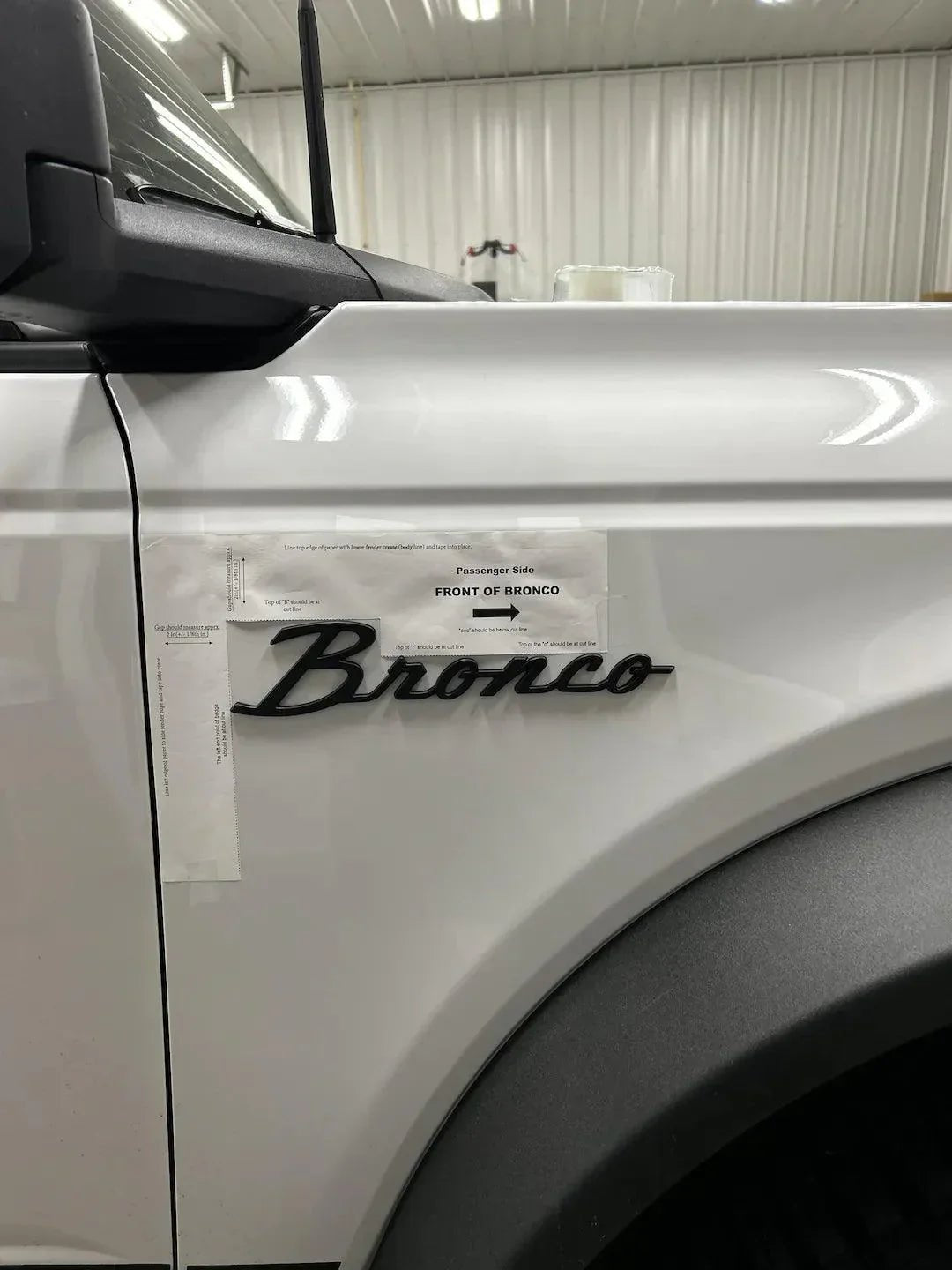 Ford Bronco Cursive Script Metal Emblem Templates - 2021+ Bronco - Speedlogix