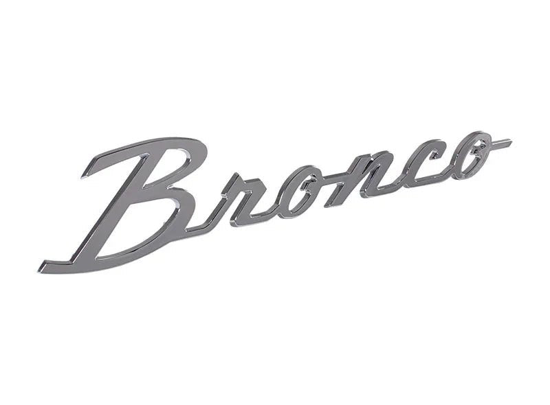 Ford Bronco Cursive Script Metal Emblem Templates - 2021+ Bronco - Speedlogix