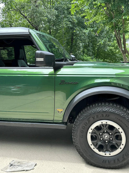 Ford Bronco Cursive Script Metal Emblem Templates - 2021+ Bronco - Speedlogix