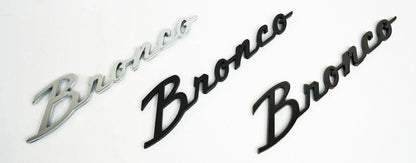 Ford Bronco Cursive Script Metal Emblem Templates - 2021+ Bronco - Speedlogix