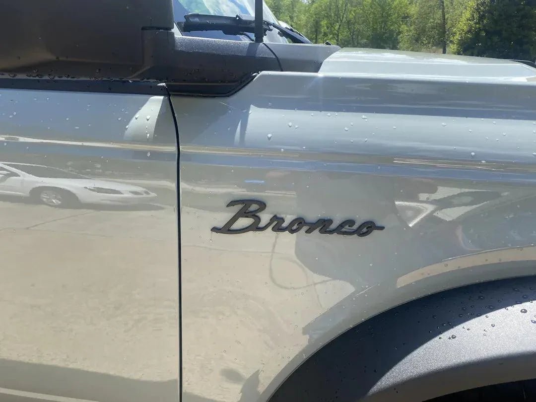 Ford Bronco Cursive Script Metal Emblem Templates - 2021+ Bronco - Speedlogix