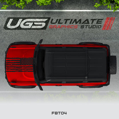 Ford Bronco Flag Hood 1 Color - Speedlogix