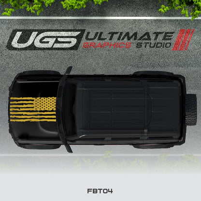 Ford Bronco Flag Hood 1 Color - Speedlogix