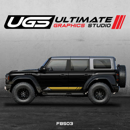 Ford Bronco Graphics 2 Color Mountain Graphics - Speedlogix