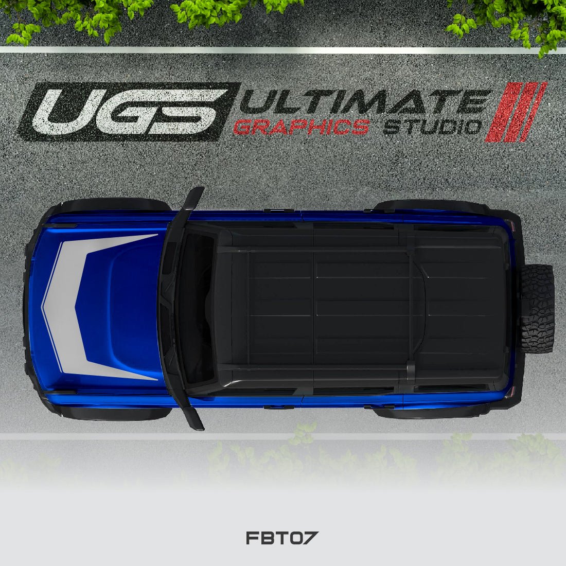 Ford Bronco Hood Graphics 1 Color - Speedlogix