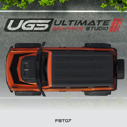 Ford Bronco Hood Graphics 1 Color - Speedlogix