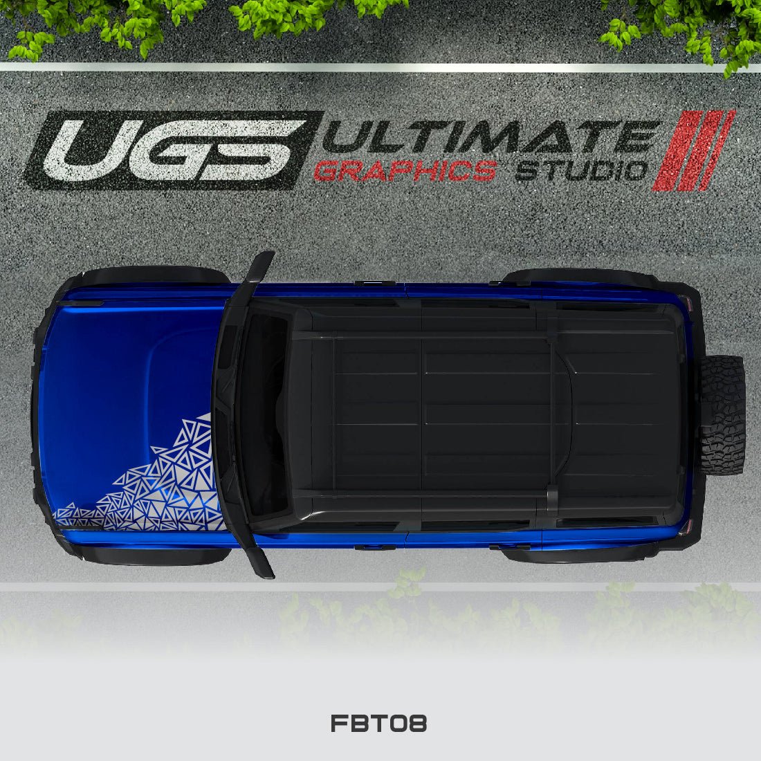 Ford Bronco Hood Pattern Graphics 1 Color - Speedlogix