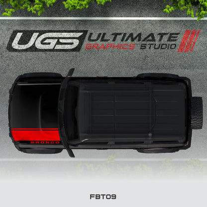 Ford Bronco Hood Stripe 1 Color - Speedlogix