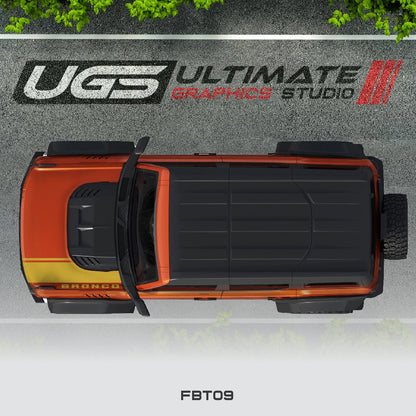 Ford Bronco Hood Stripe 1 Color - Speedlogix