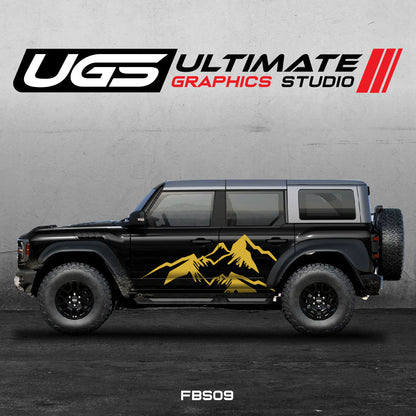 Ford Bronco Large Mountain Side Graphics - Speedlogix