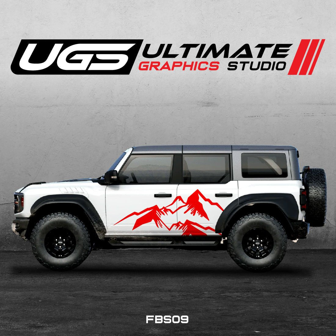 Ford Bronco Large Mountain Side Graphics - Speedlogix