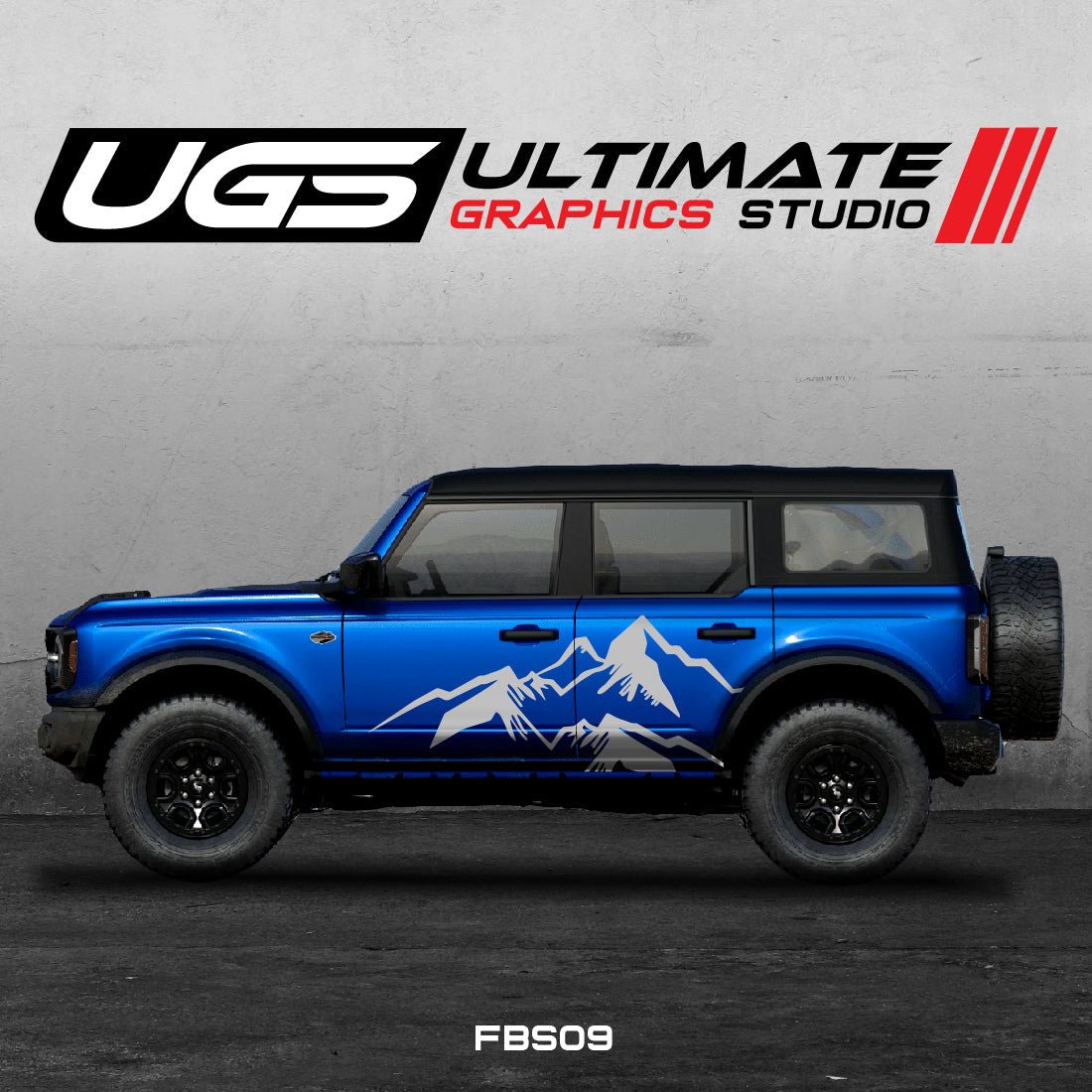 Ford Bronco Large Mountain Side Graphics - Speedlogix