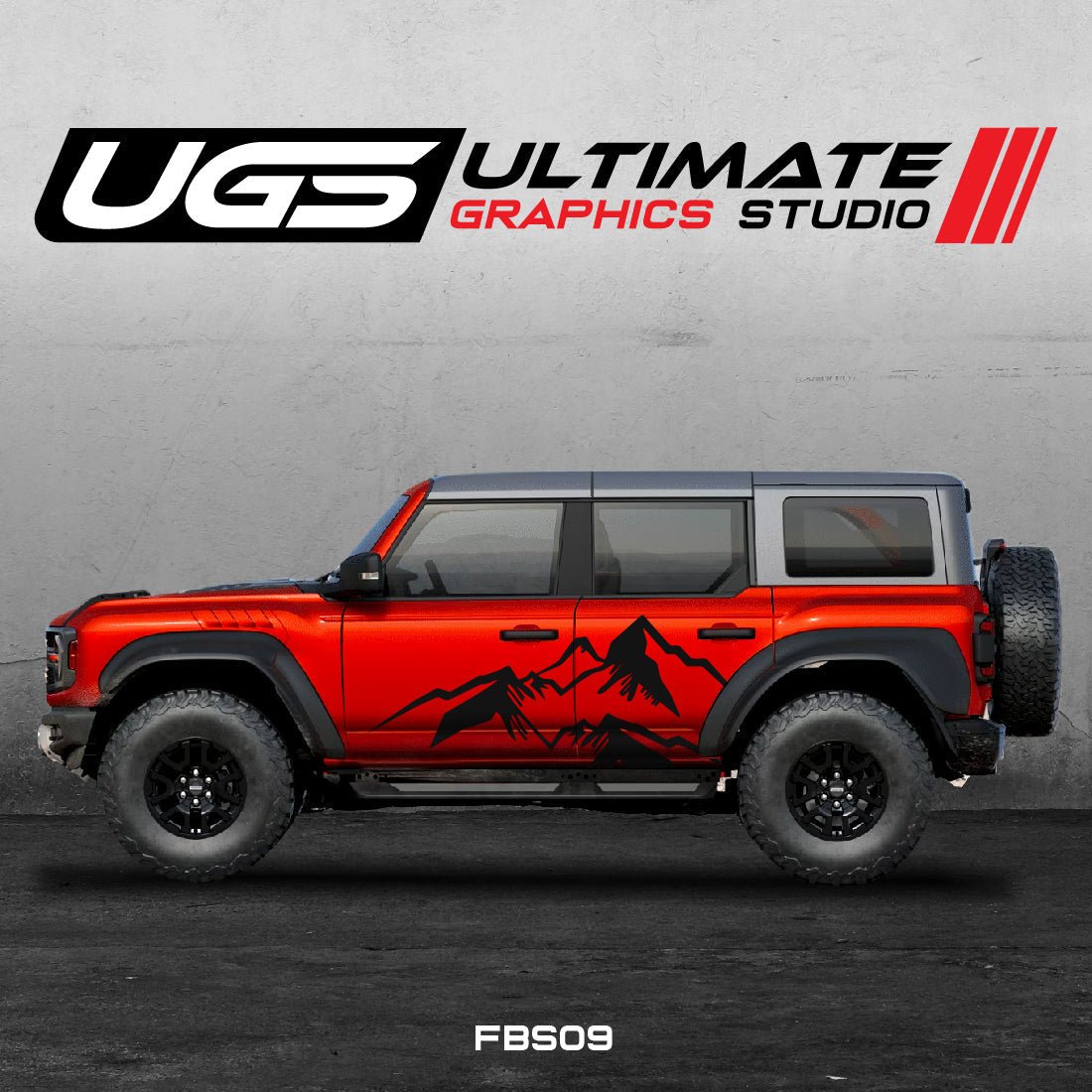 Ford Bronco Large Mountain Side Graphics - Speedlogix